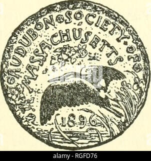 . Das Bulletin der Massachusetts Audubon Gesellschaft. Vögel; Naturschutz. Band II. Juni 1918, Nummer 5. Veröffentlicht monatlich von der Massachusetts Audubon Society, Inc. (Antrag auf Eintragung als zweiter Klasse in der post-ofSce in Boston anhängig.) BULLETIN DES Massachusetts Audubon Society. Schutz der Vögel 66 Newbury Street, Boston, Mass. Die Bulletins werden Chronik, die Angelegenheiten der Gesellschaft von Monat zu Monat, Berichten von Interesse für Vögel, wie z. B. das Aussehen von Raie Arten lokal, hält seine Leser zu staatlichen oder bundesstaatlichen Gesetzgebung und Bri informiert Stockfoto