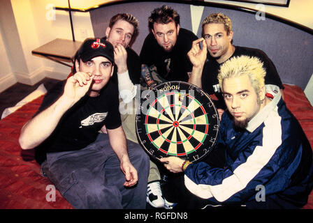 Die Bloodhound Gang band fotografiert im La Reserve Hotel in Fulham, London, England. Stockfoto