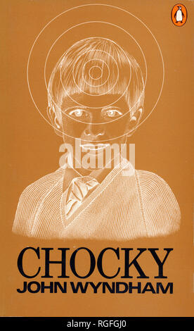 CHOCKY - ein Science-Fiction-Roman von John Wyndham. Abdeckung von 1972 Penguin edition. Stockfoto