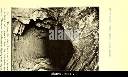 . Bulletin der Abteilung für Geologie. Geologie. . Bitte beachten Sie, dass diese Bilder sind von der gescannten Seite Bilder, die digital für die Lesbarkeit verbessert haben mögen - Färbung und Aussehen dieser Abbildungen können nicht perfekt dem Original ähneln. extrahiert. Universität von Kalifornien, Berkeley. Abt. der Geologie. Berkeley: University Press Stockfoto