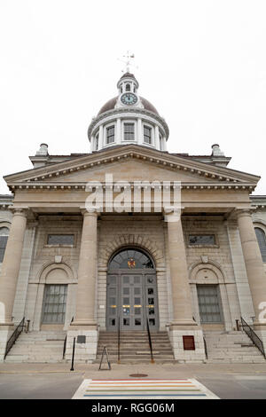 Kingston Rathaus in Ontario, Kanada. Die städtischen Gebäude wurde 1844 nach einem Entwurf von George Browne abgeschlossen. Stockfoto