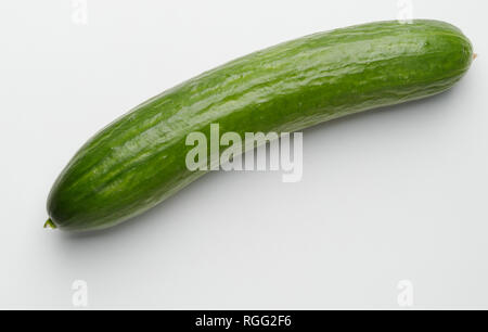 Gurke auf weißem Hintergrund Stockfoto