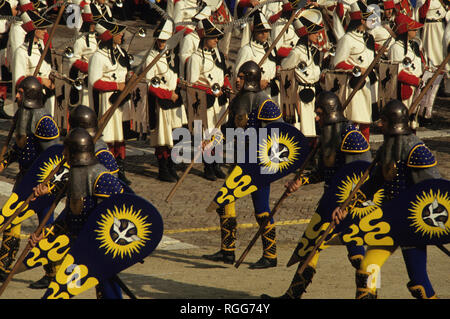 Piazza Grande (Piazza vasari), Giostra del Saracino, Arezzo, Toskana (Toscana), Italien Stockfoto