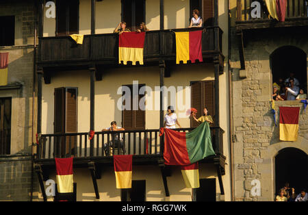 Piazza Grande (Piazza vasari), Giostra del Saracino, Arezzo, Toskana (Toscana), Italien Stockfoto