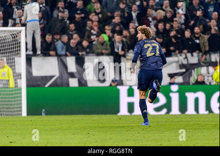 Turin - Nov 7, 2018: Balazs Fellaini 27 Angriffe. Juventus Turin - Manchester United. UEFA Champions League. Spieltag 4. Allianz Stadion. Stockfoto