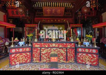 Quan Cong Tempel aka Chua Ong Pagode in Hoi An, Vietnam Stockfoto