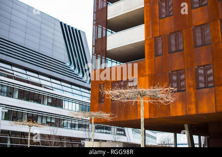Campus WU Wien, Wirtschaftsuniversität Wien, LC, Bibliothek und Learning Center, Österreich Stockfoto