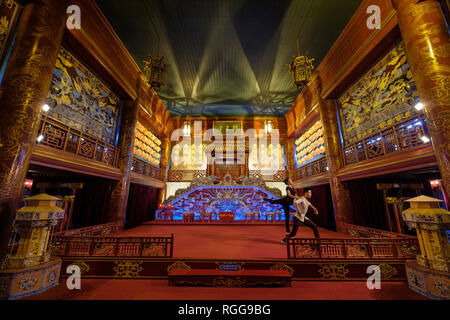 Duyet Duong Thi Haus Royal Theater an der kaiserlichen Zitadelle in Hue, Vietnam, Asien Stockfoto