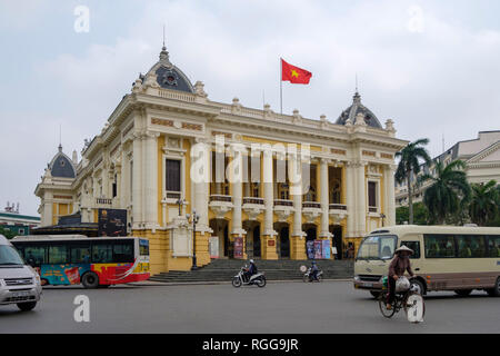 Hanoi Opera House oder Grand Opera House in Hanoi, Vietnam, Asien Stockfoto