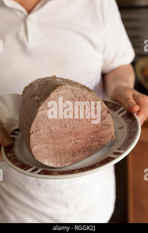 Family Restaurant in Alba, Italien Stockfoto