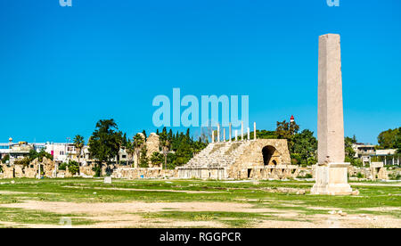 Antiken Hippodrom in Reifen, Libanon Stockfoto