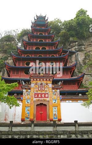 Shibaozhai Pagode, Provinz Chongqing, China Stockfoto