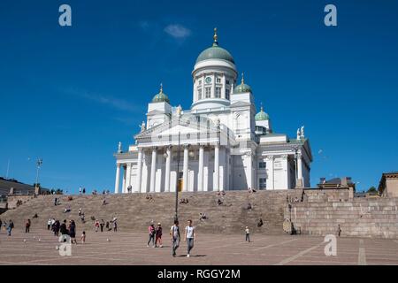 Helsinki Kathedrale, Senatsplatz, Kruununhaka, Helsinki, Finnland Stockfoto