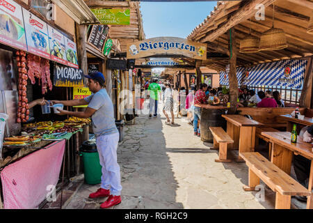 Los Santos, Kolumbien - 12. Februar 2017: Mercado Campesino de Acuarela in Los Santos Santander in Kolumbien Südamerika Stockfoto