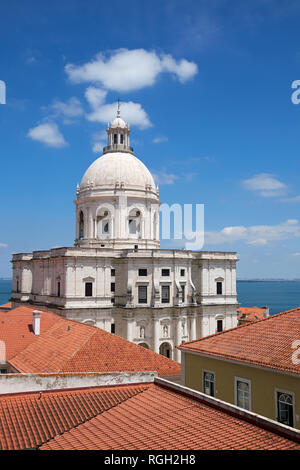 Die nationalen Pantheon (Panteão Nacional), konvertiert von der Kirche Santa Engrácia, Lissabon, Portugal. Stockfoto