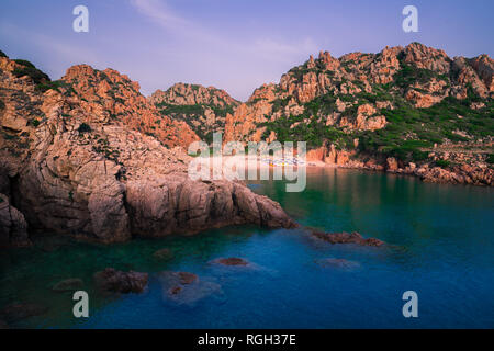 Schönsten Inseln in Europa. Klarste Wasser im Mittelmeer. Costa Paradiso. Stockfoto