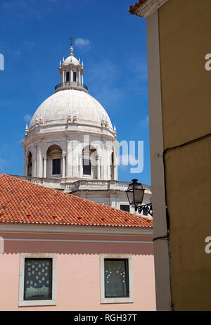 Die nationalen Pantheon (Panteão Nacional), konvertiert von der Kirche Santa Engrácia, Lissabon, Portugal. Stockfoto