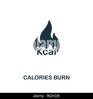 Kalorien verbrennen. Premium Design von Fitness Kollektion. Pixel Perfect Kalorien brennen Symbol für Web Design, Anwendungen, Software, drucken. Stockfoto