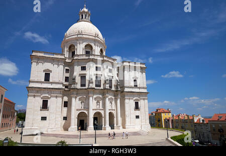 Die nationalen Pantheon (Panteão Nacional), konvertiert von der Kirche Santa Engrácia, Lissabon, Portugal. Stockfoto