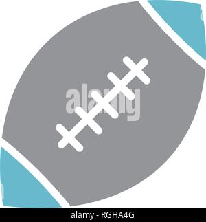 American Football - Symbol auf weißem Hintergrund für Grafik- und Webdesign, modernen einfachen Vektor unterzeichnen. Internet Konzept. Trendy Symbol für Web site Design web-Taste oder mobile App. Stock Vektor
