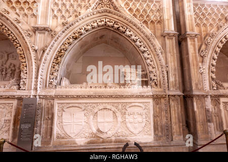 Grab von Henry Prince, das Kloster von Batalha, Batalha, Portugal Stockfoto