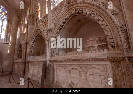 Gräber der Fürsten, das Kloster von Batalha, Batalha, Portugal Stockfoto