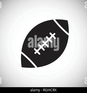 American Football - Symbol auf weißem Hintergrund für Grafik- und Webdesign, modernen einfachen Vektor unterzeichnen. Internet Konzept. Trendy Symbol für Web site Design web-Taste oder mobile App. Stock Vektor