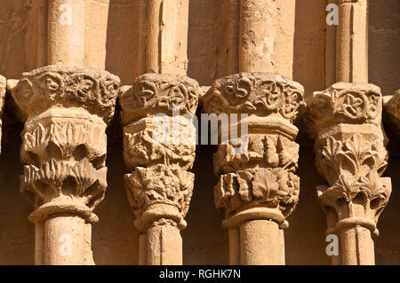 Kloster Sant Cugat del Vallès, Monestir de Sant Cugat del Vallès, Barcelona, Catalomia, Spanien Stockfoto