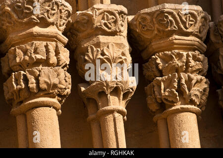 Kloster Sant Cugat del Vallès, Monestir de Sant Cugat del Vallès, Barcelona, Catalomia, Spanien Stockfoto