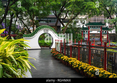 Hollywood Road Park im Zentrum von Hong Kong, China, Asien. Stockfoto