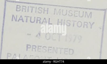 . Bulletin des British Museum (Natural History), Geologie. Makroskopische Einschlüsse von Flüssigkeit in Britischen fluorites aus dem mineral Sammlung des British Museum (Natural History) A. H. Rankin Abteilung von Geologie, Abteilung für Bergbau Geologie, Royal School of Mines, Imperial College, London SW7 2BP mit fotografischen Beiträgen von Frank Greenaway fotografische Abschnitt, das British Museum (Natural History), Cromwell Road, London SW7 5BD. Bitte beachten Sie, dass diese Bilder aus gescannten Seite Bilder, die digital für die Lesbarkeit verbessert haben mögen - Färbung und Aussehen dieser extrahiert werden Stockfoto