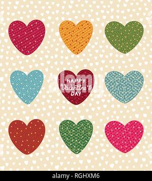 Vektor Design Konzept für Valentines Tag. Niedlich Poster, Valentines Tag Grüße. Stock Vektor