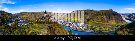 Deutschland, Rheinland-Pfalz, Cochem, Mosel, Reichsburg Cochem Stockfoto