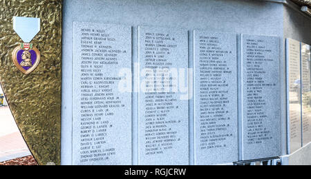 SAVANNAH, Georgia - Januar 8, 2016: Savannah ist die älteste Stadt in Georgien. Von der historischen Architektur und Parks zu den Stränden von Tybee, Savanne Stockfoto