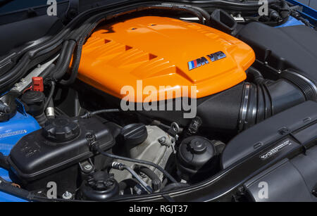BMW Motorsport V8-Motor Stockfoto