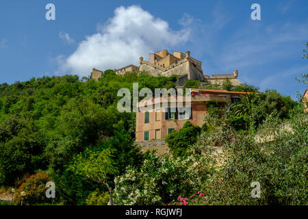 Italien, Ligurien, Finale Ligure, Finalborgo Stockfoto