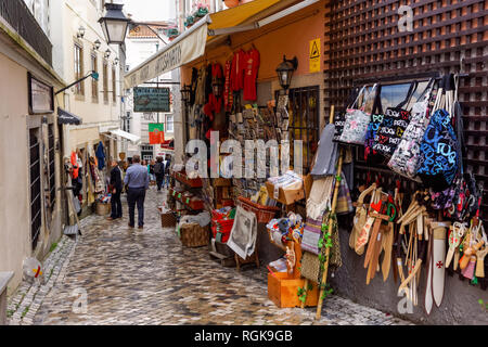 Souvenirläden in Sintra, Portugal Stockfoto