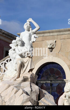 Garten Skulptur am Palast von Estoi in Portugal Stockfoto