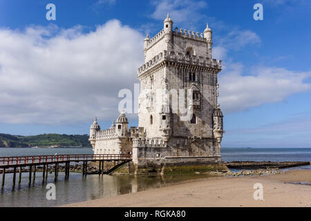 Der Turm von Belém in Lissabon Portugal Stockfoto