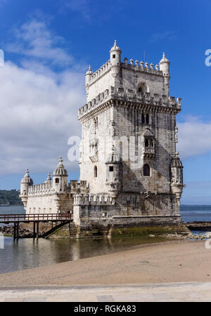 Der Turm von Belém in Lissabon Portugal Stockfoto