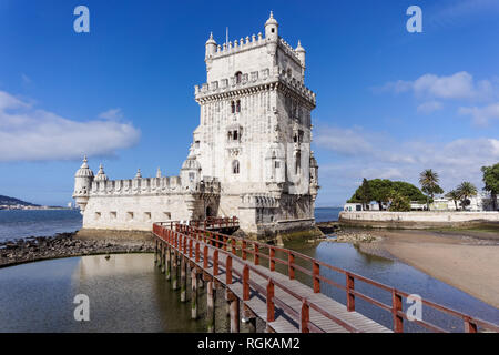 Der Turm von Belém in Lissabon Portugal Stockfoto