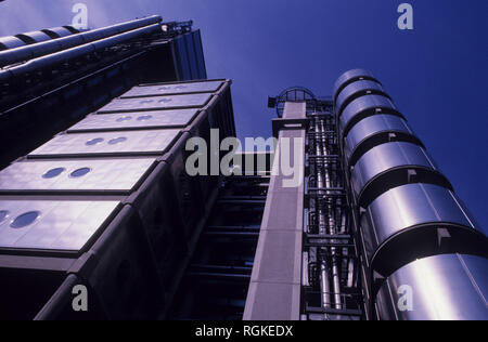 Die Lloyd's-Gebäude (die manchmal als die Inside-Out Gebäude bekannt) ist die Heimat der Versicherungsträger "Lloyd's aus London. Es befindet sich auf der für Stockfoto