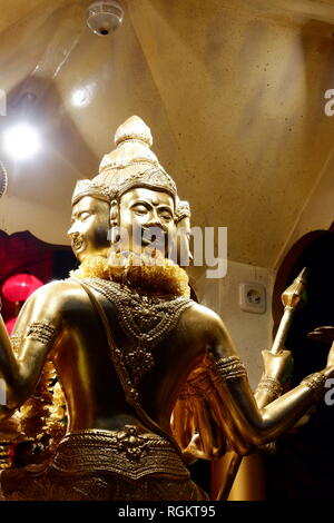 Vier Gesicht Buddha Statue in singkawang, Indonesien Stockfoto