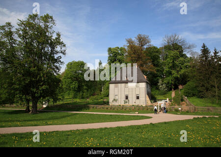 Goethes Gartenhaus (Gartenhaus) an der Ilm, Weimar, Thüringen, Deutschland, Europa Stockfoto