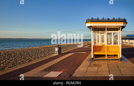 Meer Tierheim in Southsea in Portsmouth an einem sonnigen Morgen Stockfoto