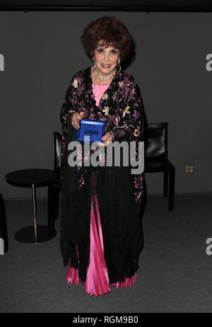 Westwood, Ca. 29 Jan, 2019. Gina Lollobrigida, bei Dreharbeiten Italien öffnung Nacht am Italienischen Kulturinstitut in Westwood, Kalifornien, am 29. Januar 2019. Credit: Faye Sadou/Medien Punch/Alamy leben Nachrichten Stockfoto