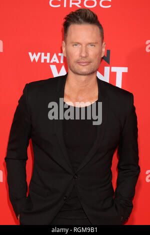 Westwood, CA, USA. 28 Jan, 2019. LOS ANGELES - Jan 28: Brian Tyler an der "was Männer wollen" Premiere im Village Theatre am 28 Januar, 2019 in Westwood, CA Credit: Kay Blake/ZUMA Draht/Alamy leben Nachrichten Stockfoto