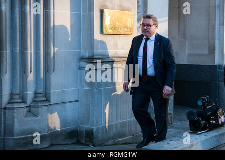 London, Großbritannien. 30. Januar, 2019. Brexiteer Mark Francois, der konservative Abgeordnete für Rayleigh und Wickford, in der Westminster gesehen. Credit: Mark Kerrison/Alamy leben Nachrichten Stockfoto