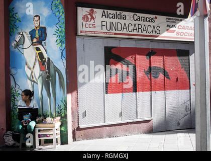 Caracas, Venezuela. 30 Jan, 2019. Straßen der Stadt Caracas in Caracas, Venezuela Januar 30, 2019. Credit: Elyxandro Cegarra/ZUMA Draht/Alamy leben Nachrichten Stockfoto