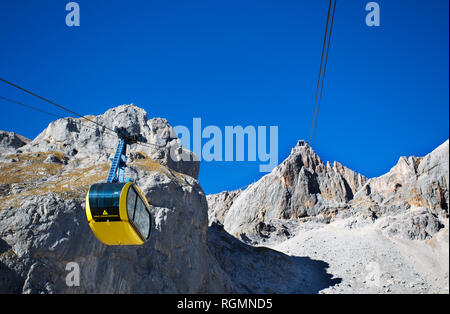 Österreich, Steiermark, Salzkammergut, Dachsteinmassiv, Dachstein Gletscherbahn Stockfoto